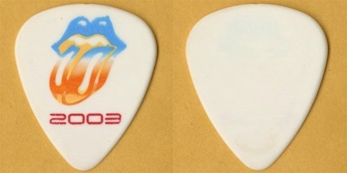 Rolling Stones 2003 Licks tour rare Keith Richards / Mick Jagger Guitar Pick