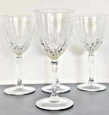 Luminarc Crystal d'Arques Tempered Glass Wine Goblets **4pc **6oz **MINT