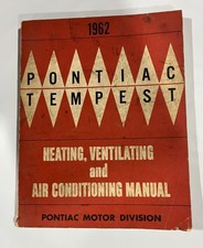 1962 Pontiac And Tempest Heating Ventilation Ac Service Shop Manual - Hvac