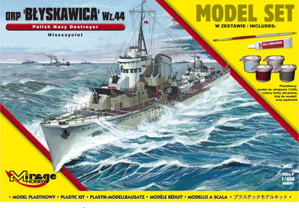 Mirage Hobby 840091 - 1:400 Orp "" Blyskawica "" -wz.44 (Polish Destroyer WWII )(