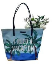 NEW KATE SPADE - I NEED A VACATION - Bon Shopper TOTE - HANDBAG PURSE NWT!