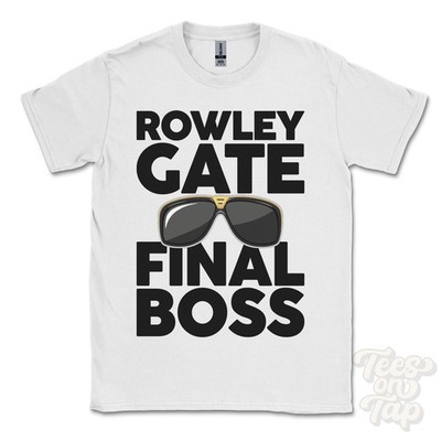 ROWLEY GATE FINAL BOSS T-SHIRT lustiges Weihnachtsgeschenk Combe Martin Devon England Ibiza