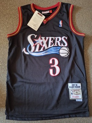 TRIKOT NBA MITCHELL NESS NEU NEW GR. L 44 IVERSON 3 SWINGMAN SIXERS 76ERS 