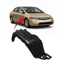 2006-2011 Honda Civic Sedan Front Right Fender Liner HO1249134 74101SNAA00