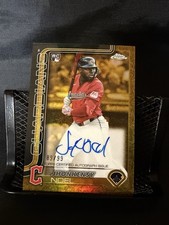 2025 Topps Chrome Gilded Collection Gold Jhonkensy Noel RC ROOKIE AUTO /99 🔥
