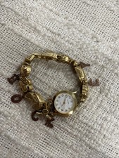 Women’s St. Marin Quartz Gold Toned Maunal Hockey Charmed Watch