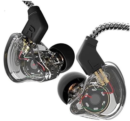 CCZ Melody in Ear Monitor, Dynamic Hybrid Dual Driver No Mic Transparent No Mic