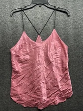 Women's Victoria's Secret Fuschia Pink Satin Camisole Size Large Sleepwear