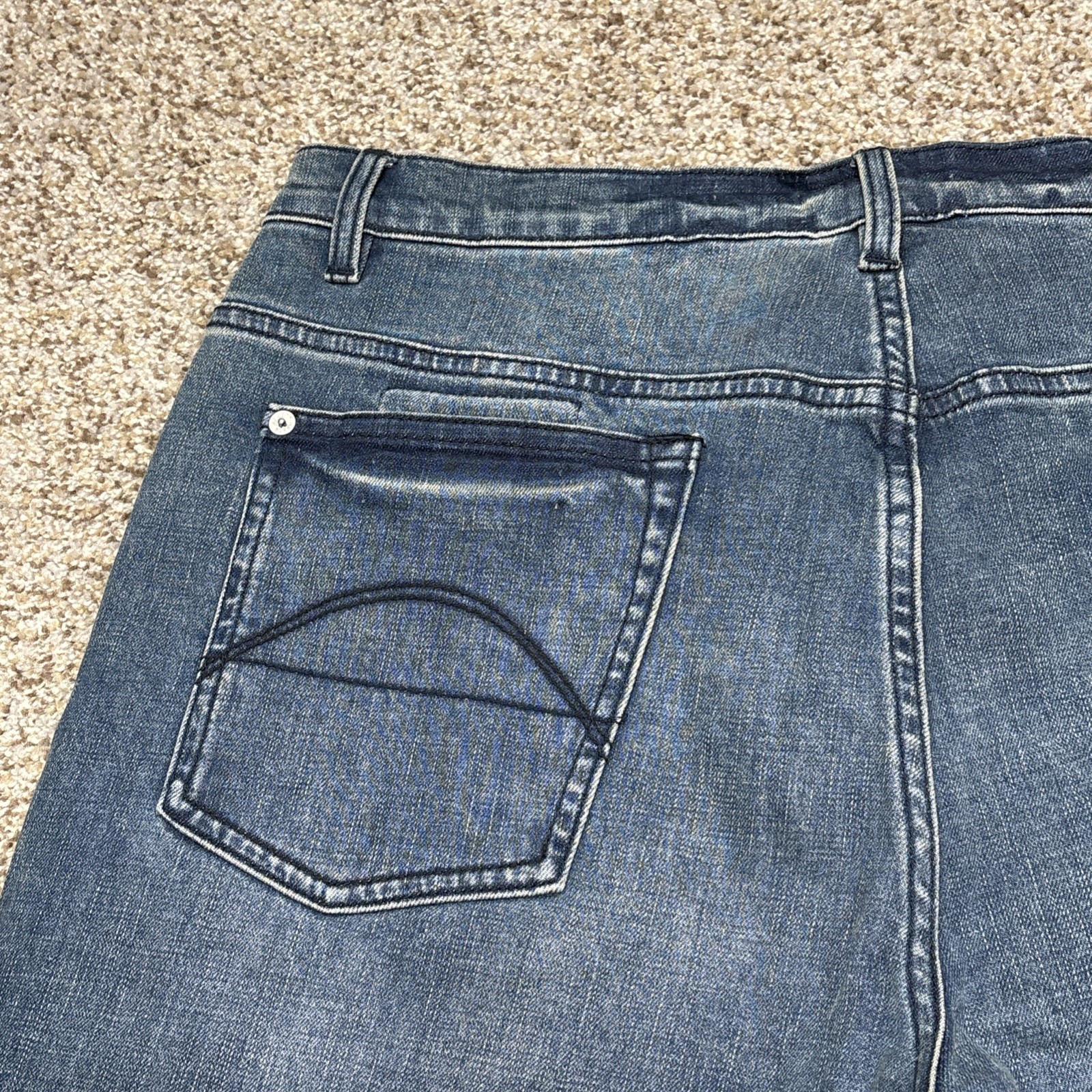 Pretty Green Jeans 36x32  Denim Burnage Regular Fit Button Fly New Fits 35 X 31 - View 21