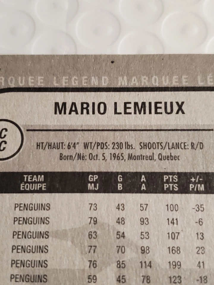 2011-12 O-Pee-Chee Mario Lemieux Marquee Legend #507 - Pittsburgh Penguins- FS! - Image 3 of 3