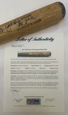 SIGNED JAY JOHNSTONE H&B GAME USED S2 (1965-68) *PSA* 2 TIME WORLD SERIES CHAMP