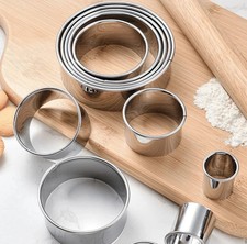 Stainless Steel Circle Set Shapes Random Color Circle Pastry Moulds for Baking