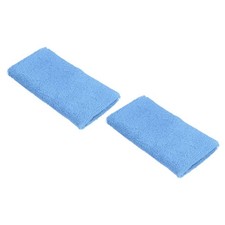 2Pcs 8x15cm Sport Wristbands Terry Absorbent Tennis Sweatband, Light Blue