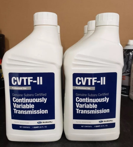 5 Quarts Subaru SOA427V1660 CVTF-II Continuously Variable Transmission Fluid