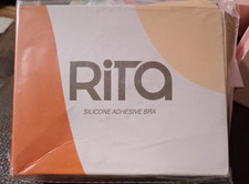 Rita brand silicone adhesive strapless bra in its original packaging