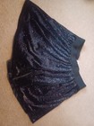 Justice 14/16 Sparkle Skort Black Elastic Waist — photo 1