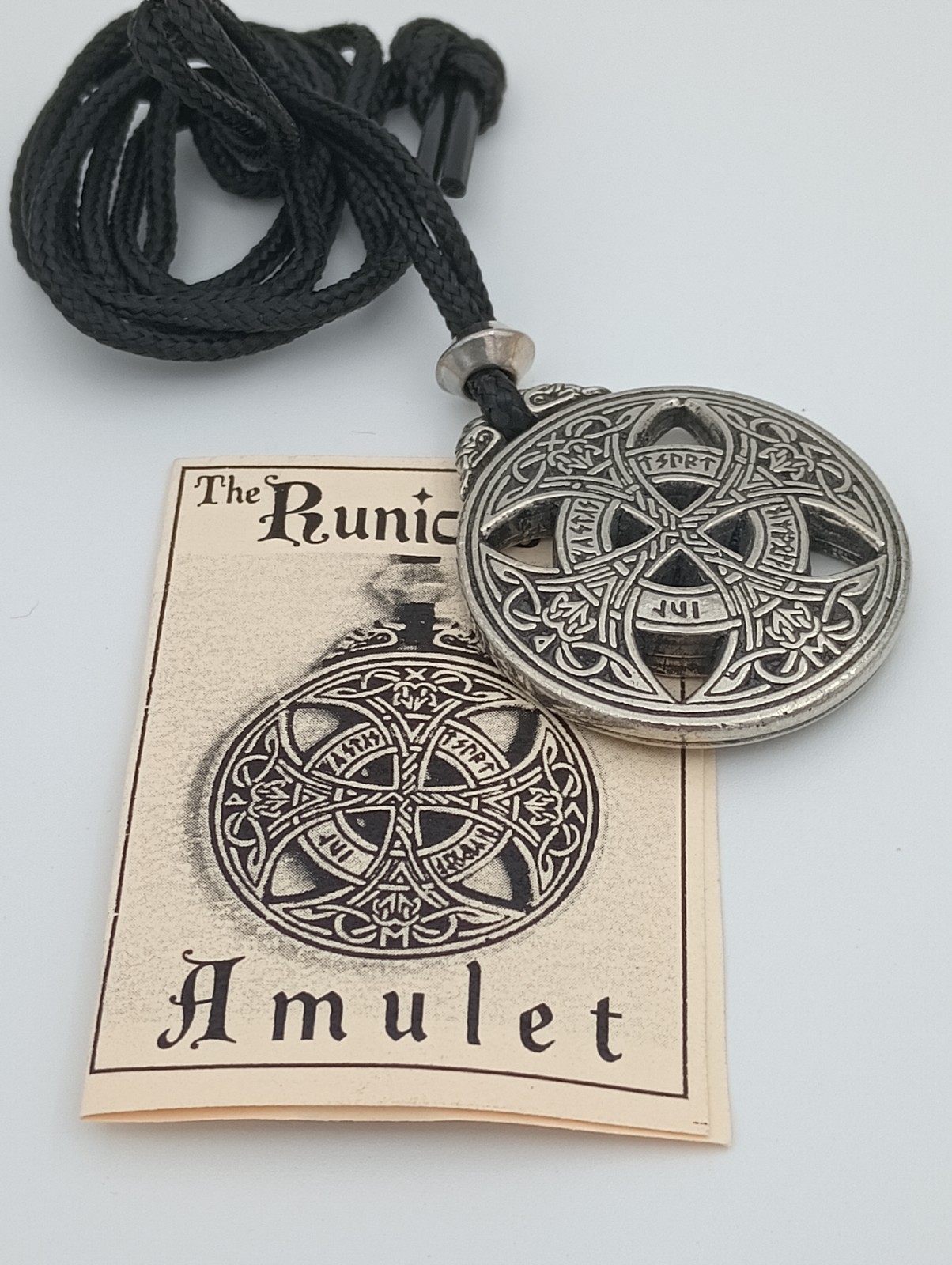Runic love amulet pendant rune love necklace Celtic Knotwork True Love Talisman