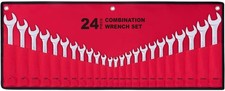 24-piece All-purpose Master Combination Wrench Set With Roll-up Pouch Sae 14