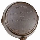 Vintage Griswold's Victor No 8 (722) Cast Iron Skillet Ex Restored Condition