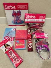 Barbie Malibu Party For 8 Centerpiece Banner Napkins Sash Headbands Runner Cloth