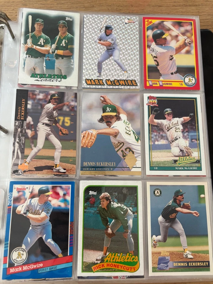 Carpeta de estrellas de béisbol y MVP de los años 80-90 - Griffey Bonds McGwire - 350 tarjetas Foto 4 de 4