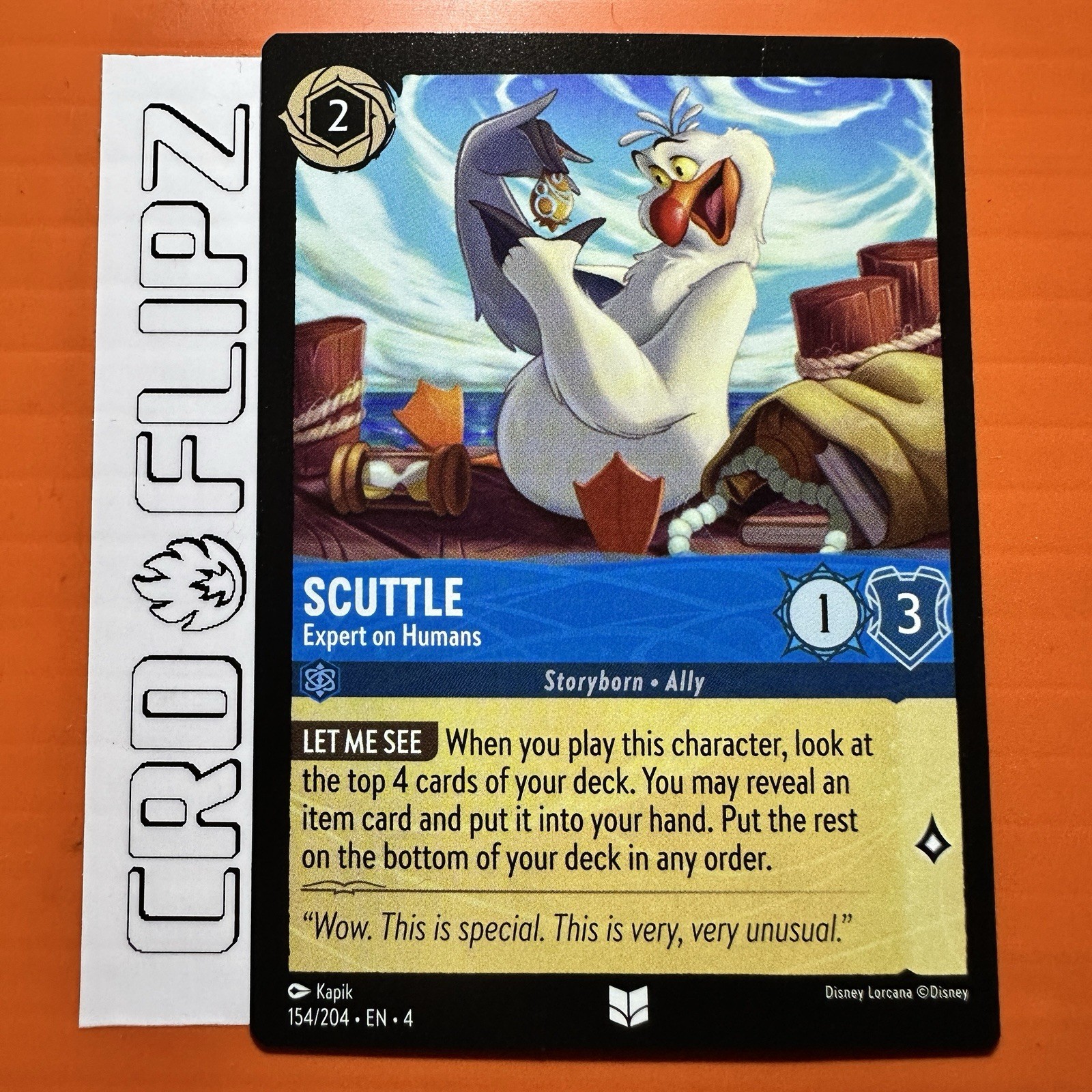 Scuttle - Expert on Humans - 154/204 - Disney Lorcana TCG Ursula's Return - LP