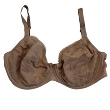 CHANTELLE /Parisian Allure C22310 Plunge Bra Underwire Unlined Beige Sz 32 H-NWT