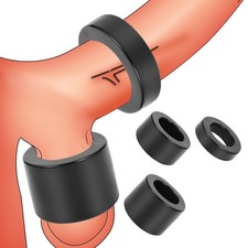 3PCS Male Scrotum-Testicle-Squeeze-Ring-Cage-Penis-Stretcher-Enhancer-Delay-Ball