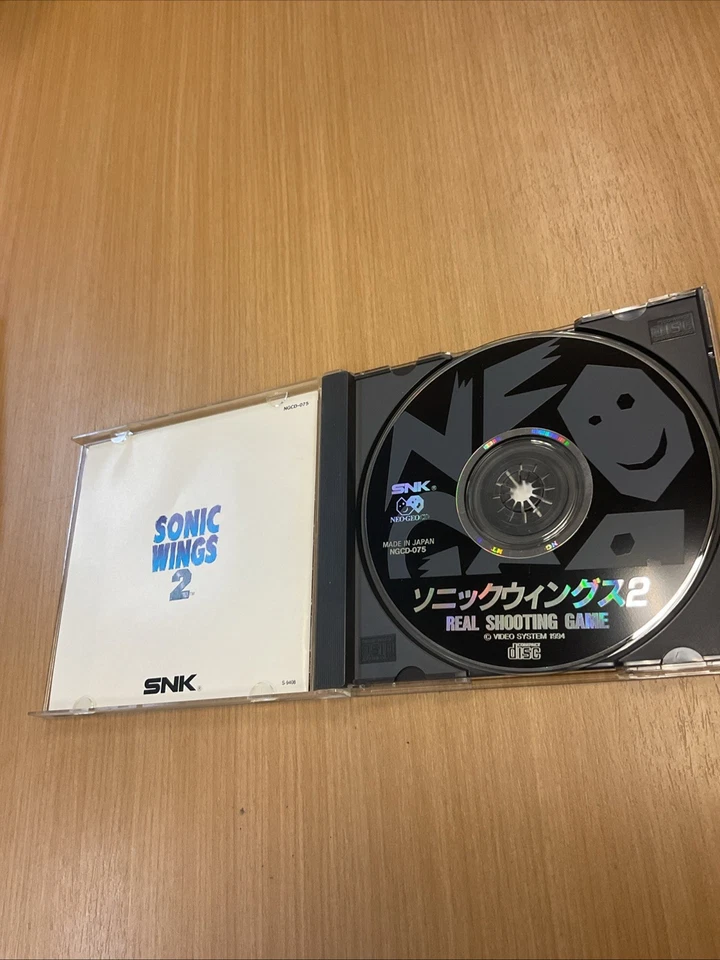 Sonic Wings2 NeoGeo CD NCD SNK Used Japan Shooter Boxed 1994 - Image 3 of 4