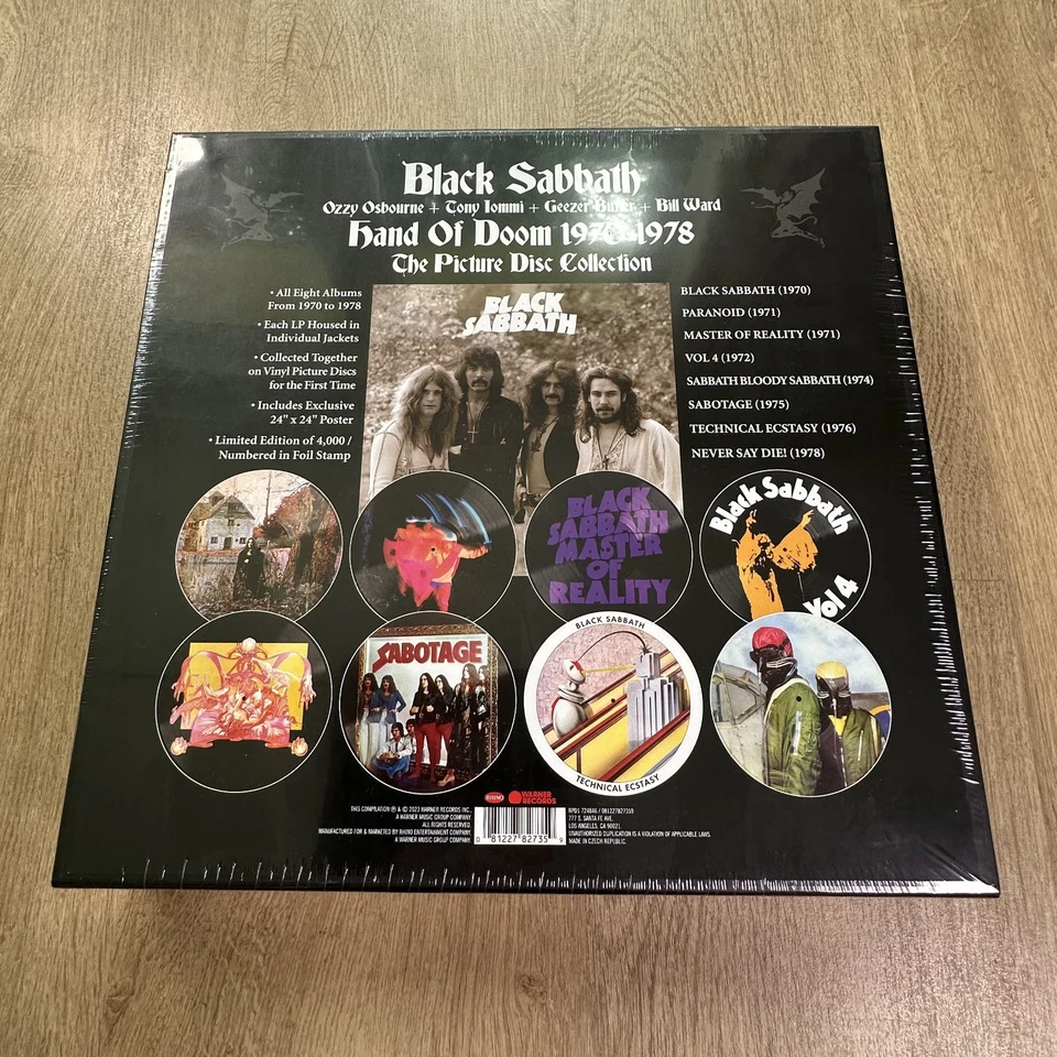 Black Sabbath - Hand of Doom 8 x Picture Disc Vinyl Box Set - Ozzy Osbourne NEW - Bild 3 von 4