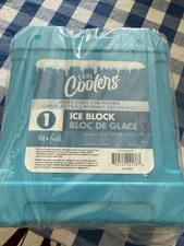 Cool Coolers by Fit + Fresh, XL Cooler Ice Block, Large and Powerful Ice Pack,