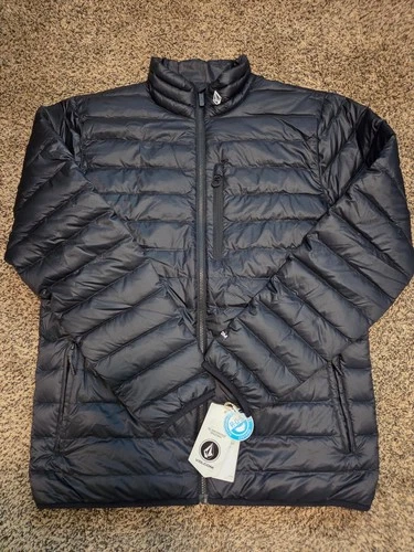 Volcom Mens Black 600 Fill Duck Down Puffy Insulated Jacket DWR Size Large NWT - product listing photo