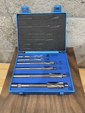6 Pc Metric Hss Solid Capscrew Counterbore Set, 3 Flute, Straight Shank,