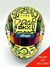 Lando Norris 2025 Silverstone Win 1:2 Union Jack Helmet Decals & Visor Strip🇬🇧