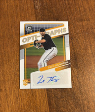 Zach Thompson 2022 Panini Optic Opti Chrome Rookie Auto OG-ZT Braves Marlins RC