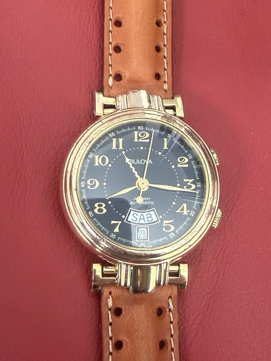 Bulova Orologio Automatico Uomo 97A169, Quadrante Multicolore, Cassa Oro Rosa 43mm, Cinturino In Pelle Marrone, Impermeabile 3 BAR - 5