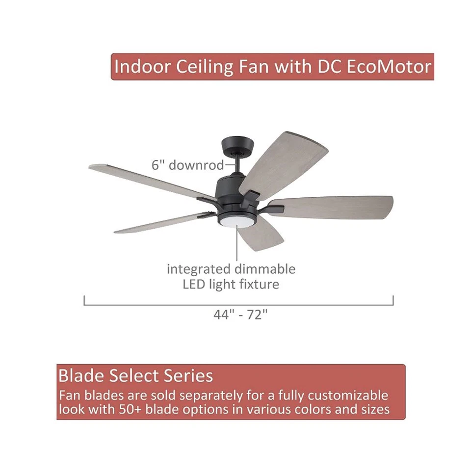 Emerson Ion Eco Indoor Outdoor Damp Graphite Ceiling Fan (No Blades) CF5300GRT - Image 2 of 4