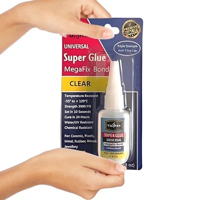TUFROX Super Glue MegaFix Cyanoacrylate Industrial Strength All Purpose 25g Bottle Glue