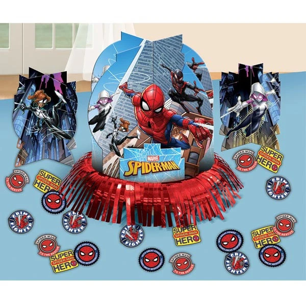 Spiderman birthday table decorations deals
