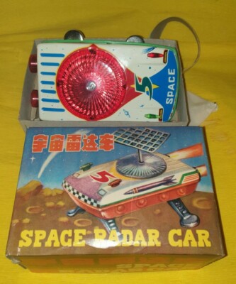 『Lo Spaccone 』映画vintage item TIN VINTAGE SPACE RADAR CAR MS 883 CLOCKWORK CINA TOY