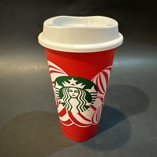 Starbucks 2024 Christmas Holiday Reusable Red Cup Grande Hot 16oz Tumbler & Lid
