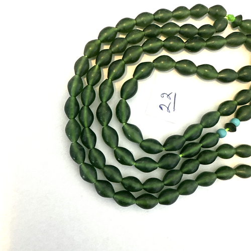 RARE GREEN 99 BEADS حبات المسبحة GENUINE SHAH MAGHSOUD 50 cm شاه مقصود تسبيح - Picture 17 of 24
