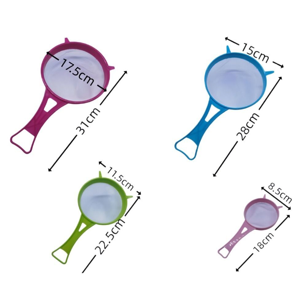 4Pcs/Set Soy Milk Flour Sieve Filter Colander Scoop Strainer Kitchen