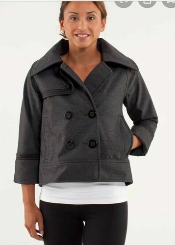 Lululemon COCO Jacket Swing Coat 4 Grey 
