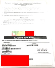 Lenovo Windows SQL Server 2016 ROK Datacenter 16-Core License (01GU622)