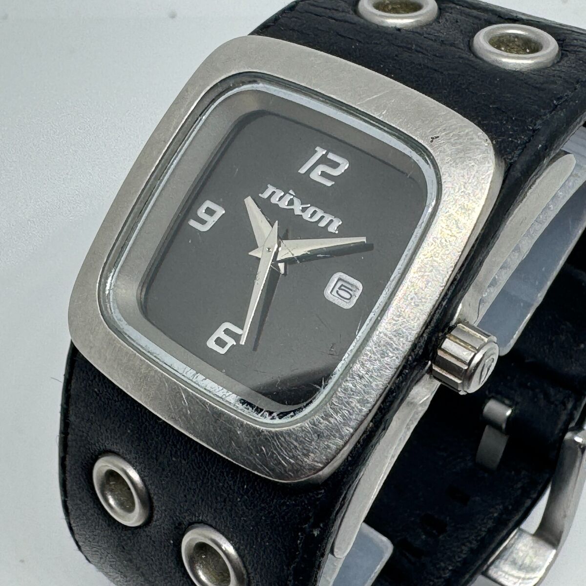 Nixon Quartz Watch REV IT UP Mini GTO Women Silver Black Nixon Quartz Watch REV IT UP Mini GTO Women Silver Black