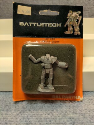 BattleTech ON1-K Orion Ral Partha 20-848 Miniature 1986 Black & Orange Card