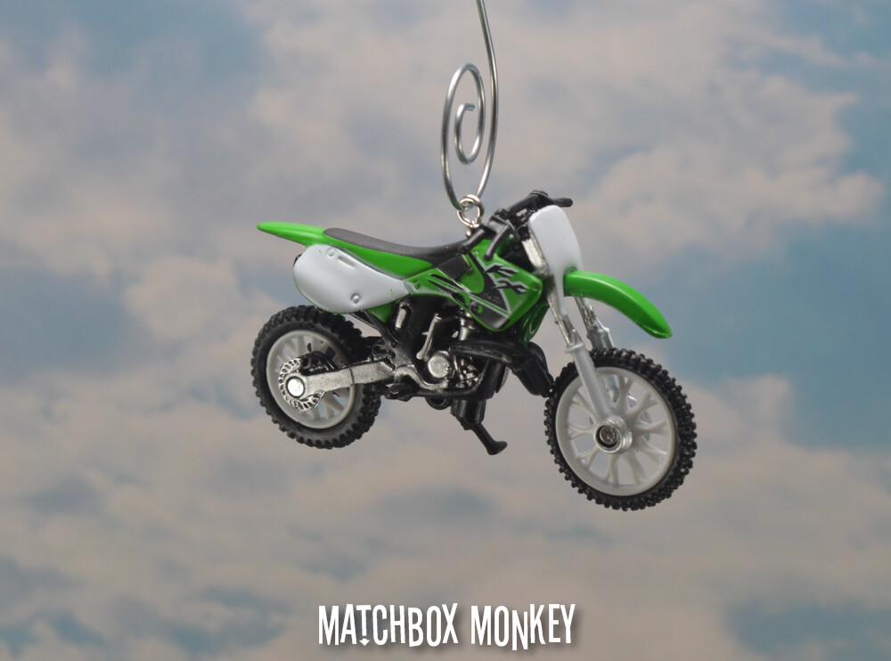 Kawasaki KX250 Motorcycle Dirt Bike Custom Christmas Ornament 1:32