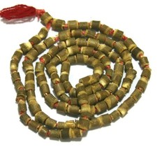 TULSI TULASI JAPA MALA Bead Hindu Japa Meditation Yoga Necklace Rosary 108
