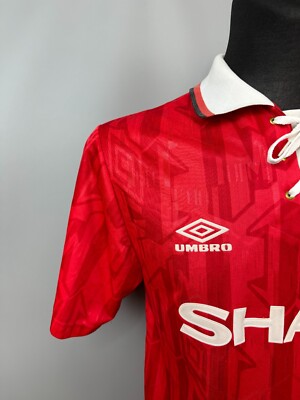Maillot Manchester United Domicile 1992-1994 Umbro Authentique Taille XL - Occasion Bon état